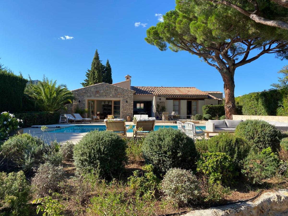 Lovely "Provence" Villa With Sea View, Private Heated Pool, Airco And Beautiful Garden Grimaud Exterior photo