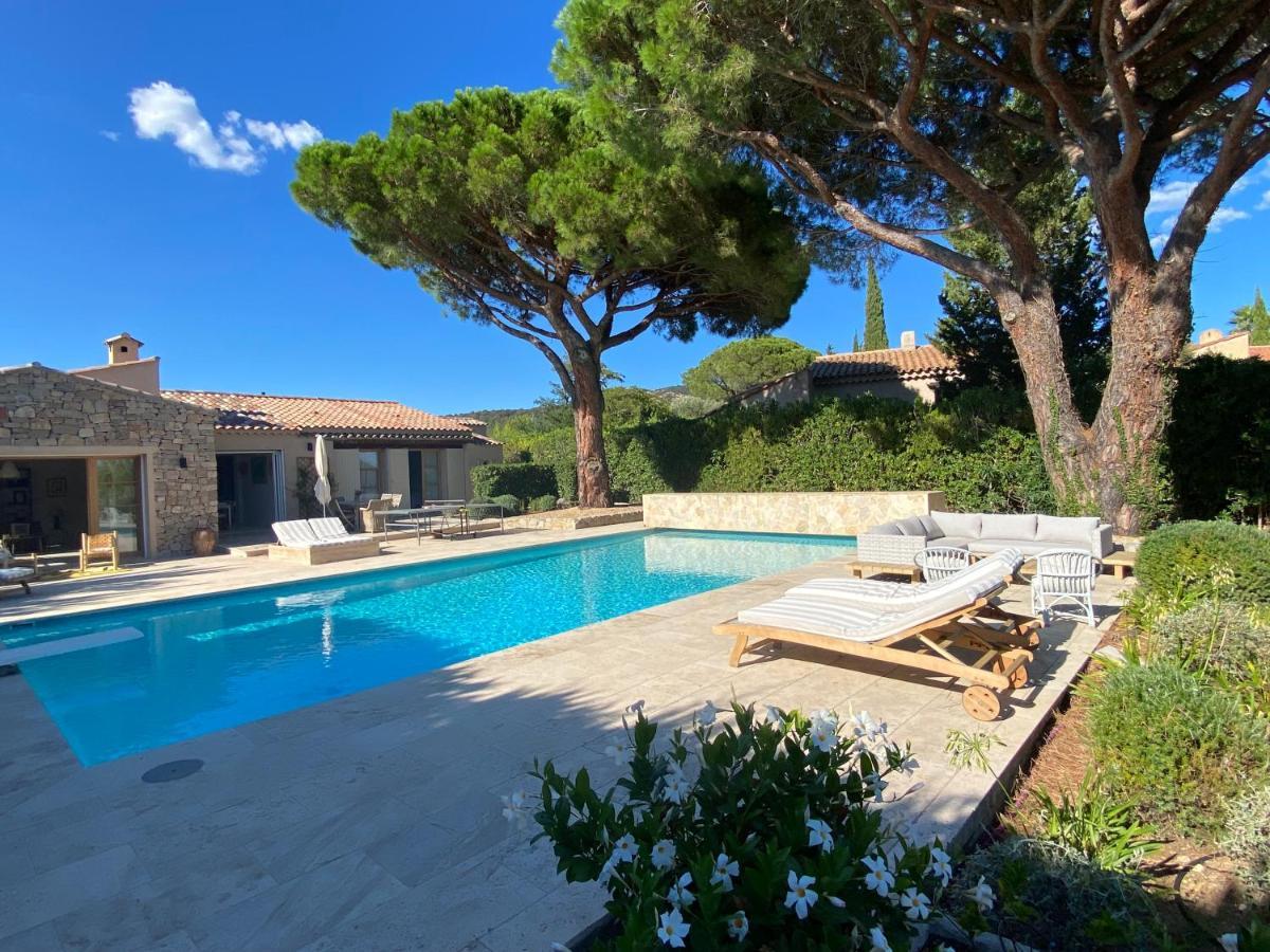Lovely "Provence" Villa With Sea View, Private Heated Pool, Airco And Beautiful Garden Grimaud Exterior photo