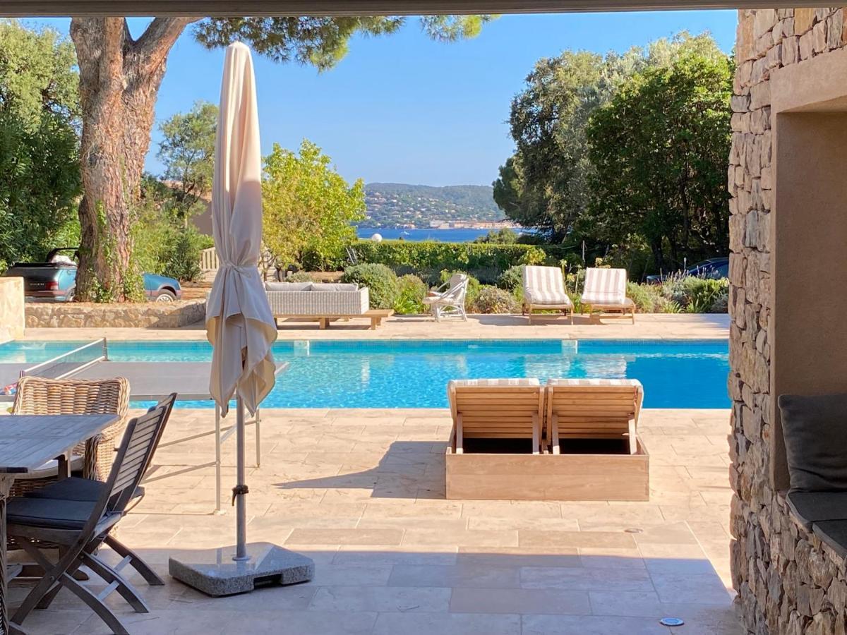 Lovely "Provence" Villa With Sea View, Private Heated Pool, Airco And Beautiful Garden Grimaud Exterior photo