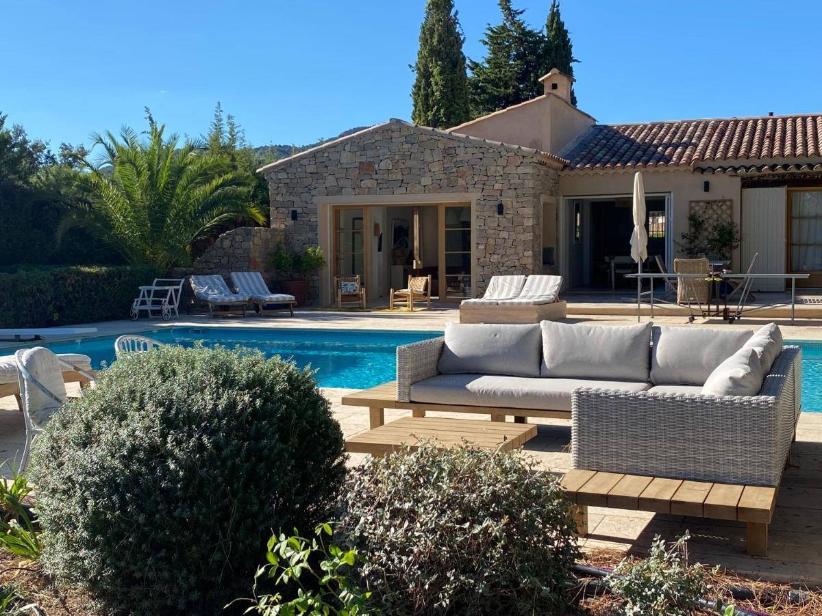 Lovely "Provence" Villa With Sea View, Private Heated Pool, Airco And Beautiful Garden Grimaud Exterior photo