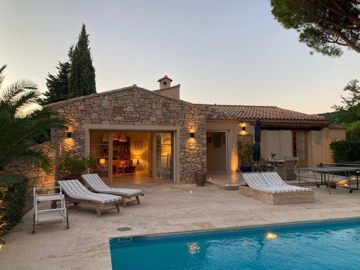 Lovely "Provence" Villa With Sea View, Private Heated Pool, Airco And Beautiful Garden Grimaud Exterior photo